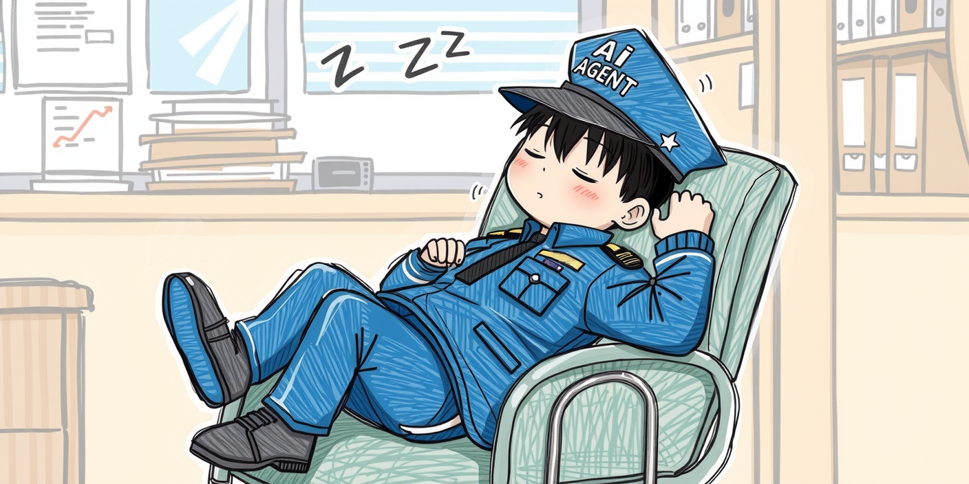 Sleepy cop.